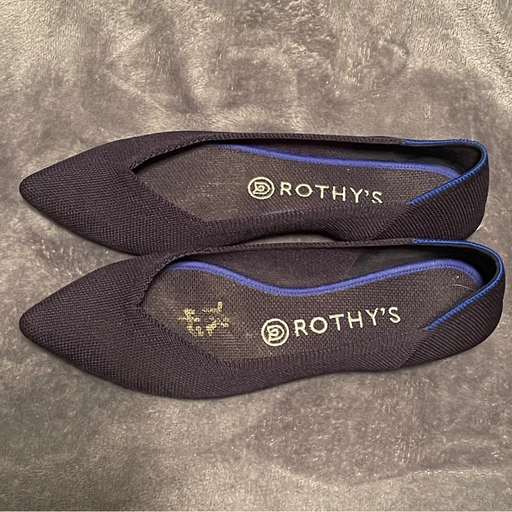 Rothy's Dark Blue Size 8W Flats